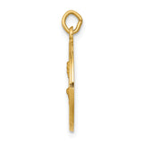 Saris and Things 14k Yellow Gold Solid Saint John Medal Charm Pendant