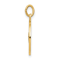 Saris and Things 14k Yellow Gold Solid Saint Martha Medal Charm Pendant