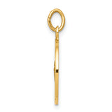 Saris and Things 14k Yellow Gold Solid Saint Martha Medal Charm Pendant