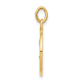 Saris and Things 14k Yellow Gold Solid Saint Matthew Medal Charm Pendant