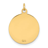 Saris and Things 14k Yellow Gold Solid Saint Matthew Medal Charm Pendant