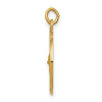 Saris and Things 14k Yellow Gold Solid Saint Gerard Medal Charm Pendant
