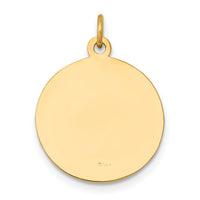 Saris and Things 14k Yellow Gold Solid Saint John Baptist Medal Charm Pendant