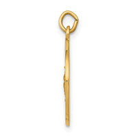 Saris and Things 14k Yellow Gold Solid Saint George Medal Charm Pendant