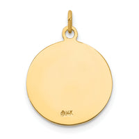 14k Yellow Gold Solid Saint Andrew Medal Charm Pendant
