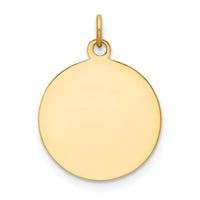 Saris and Things 14k Yellow Gold Solid Saint Elizabeth Seton Medal Charm Pendant