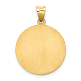 14k Yellow or White Gold Saint Jude Medal Pendant