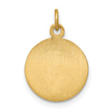 14k Yellow Gold Solid Saint Andrew Medal Charm Pendant