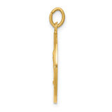 14k Yellow Gold Solid Saint Andrew Medal Charm Pendant