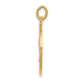 14k Yellow Gold Solid Saint Andrew Medal Charm Pendant