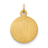 Saris and Things 14k Yellow Gold Solid Saint Elizabeth Seton Medal Charm Pendant