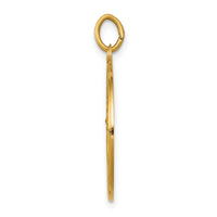 Saris and Things 14k Yellow Gold Solid Saint John Baptist Medal Charm Pendant