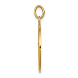 Saris and Things 14k Yellow Gold Solid Saint John Baptist Medal Charm Pendant