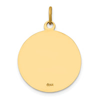 Saris and Things 14k Yellow Gold Solid Saint John Baptist Medal Charm Pendant