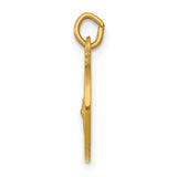 Saris and Things 14k Yellow Gold Solid Saint Gerard Medal Charm Pendant