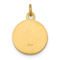 Saris and Things 14k Yellow Gold Solid Saint Gerard Medal Charm Pendant