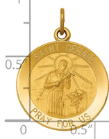 Saris and Things 14k Yellow Gold Solid Saint Gerard Medal Charm Pendant