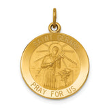 Saris and Things 14k Yellow Gold Solid Saint Gerard Medal Charm Pendant
