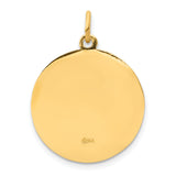 Saris and Things 14k Yellow Gold Solid Saint Matthew Medal Charm Pendant