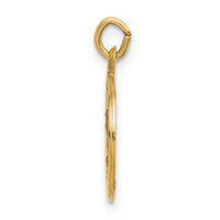 Saris and Things 14k Yellow Gold Solid Saint Mark Medal Charm Pendant