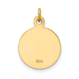 Saris and Things 14k Yellow Gold Solid Saint Paul Medal Charm Pendant