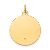 Saris and Things 14k Yellow Gold Solid Saint Paul Medal Charm Pendant