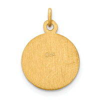 Saris and Things 14k Yellow Gold Solid Saint Peter Medal Charm Pendant