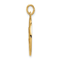 Saris and Things 14k Yellow Gold Solid Saint Peter Medal Charm Pendant