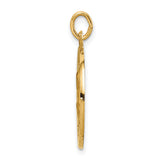 Saris and Things 14k Yellow Gold Solid Saint Peter Medal Charm Pendant