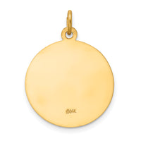 Saris and Things 14k Yellow Gold Solid Saint Peter Medal Charm Pendant