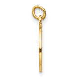 Saris and Things 14k Yellow Gold Solid Saint Roch Medal Charm Pendant