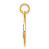 Saris and Things 14k Yellow Gold Solid Saint Patrick Medal Charm Pendant