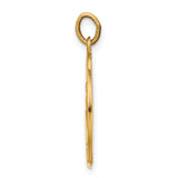 Saris and Things 14k Yellow Gold Solid Saint Luke Medal Charm Pendant