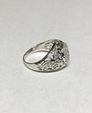 Sterling Silver Genuine 5/8 Carat TW Diamond Kentucky Cluster Man's Ring