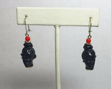 Vintage 1960's New Old Stock Gold Filled Blackamoor Earrings