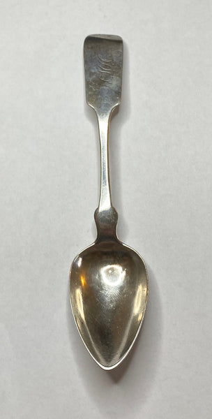 J. Brunner (Birmingham, England) Sterling Silver 5-7/8" Fiddle Handle Teaspoon