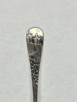 Vintage Greenleaf & Crosby Sterling Silver Souvenir Spoon Old City Gate St Augustine Florida