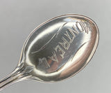 Vintage Sterling Silver & Enamel Fleur-de-Lis Crest Souvenir Spoon Montreal Canada