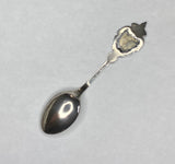 Vintage Sterling Silver & Enamel Fleur-de-Lis Crest Souvenir Spoon Montreal Canada