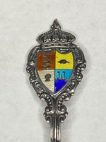 Vintage Sterling Silver & Enamel Toronto Canada Crest Souvenir Spoon