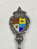 Vintage Sterling Silver & Enamel Toronto Canada Crest Souvenir Spoon