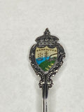 Vintage Sterling Silver & Enamel Vancouver Canada Crest Souvenir Spoon