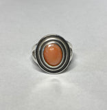 Sterling Silver Genuine Gemstone 10mm x 8mm Oval Stepped Cabochon Ring (Choose Your Gemstone)