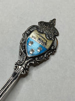 RD 1903 Sterling Silver Winnipeg Canada Souvenir Spoon with Enamel Crest