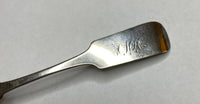 J. Brunner (Birmingham, England) Sterling Silver 5-7/8" Fiddle Handle Teaspoon