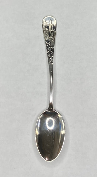 Vintage Greenleaf & Crosby Sterling Silver Souvenir Spoon Old City Gate St Augustine Florida