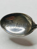 Vintage St. John Canada Sterling Silver Souvenir Spoon with Enamel Crest