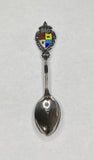 Vintage Sterling Silver & Enamel Toronto Canada Crest Souvenir Spoon