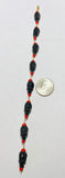 Vintage 1960's Eight Blackamoor & Faux Coral Gold Filled Bracelet