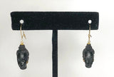 Vintage 1960's New Old Stock 14K Yellow Gold Filled Blackamoor Dangle Earrings